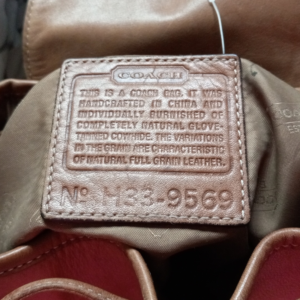 Vintage coach bag back pack sling